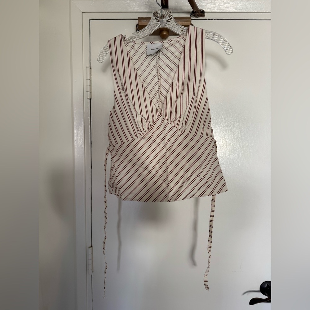 Reformation striped blouse